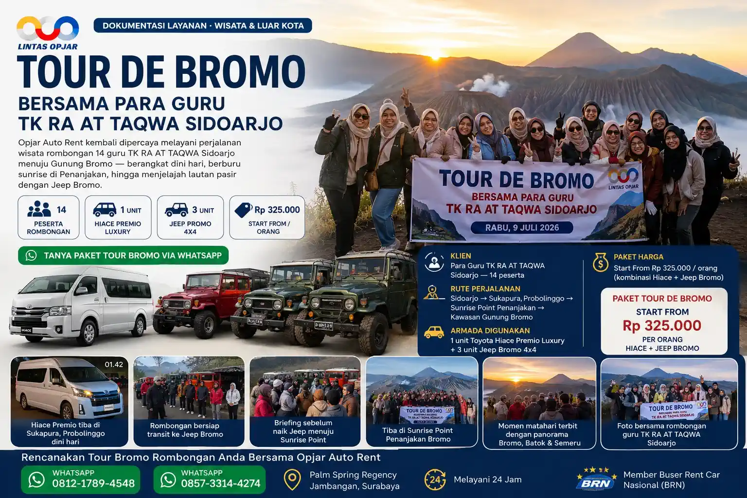 paket wisata tour bromo rombongan