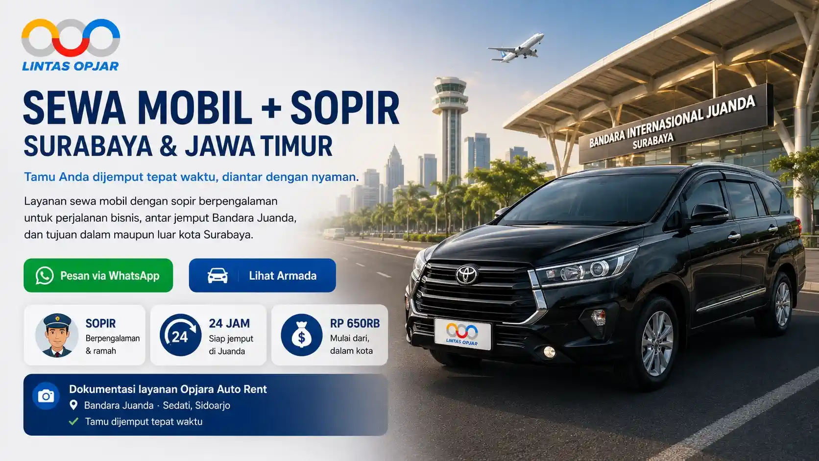 sewa mobil dengan sopir surabaya